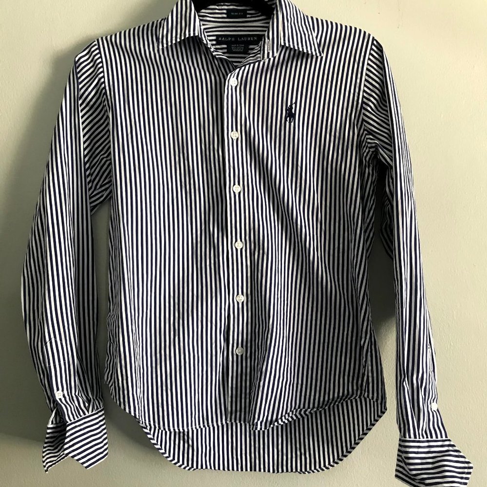 Women's Striped Ralph Lauren Button Down